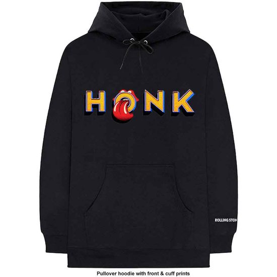 Picture of The Rolling Stones Unisex Pullover Hoodie: Honk Letters Sleeve Print