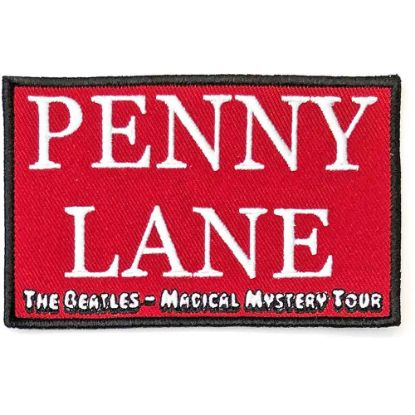 Picture of The Beatles Woven Patch: Penny Lane Red (Standard) 