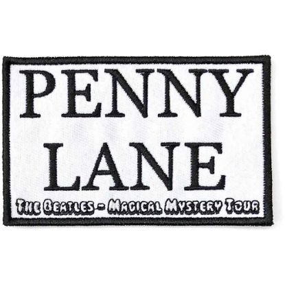 Picture of The Beatles Woven Patch: Penny Lane White (Standard) 