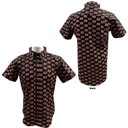 Picture of David Bowie Unisex Casual Shirt: Logo Pattern All Over Print