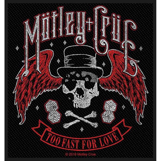 Picture of Motley Crue Woven Patch: Too Fast For Love (Standard)