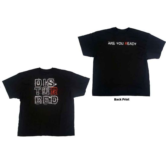 Picture of Disturbed Unisex T-Shirt: Are You Ready? Back Print