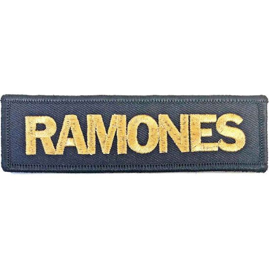 Picture of Ramones Woven Patch: Gold Logo (Standard) 
