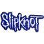 Picture of Slipknot Woven Patch: Cut-Out Logo Blue Border (Standard) 