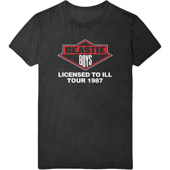 Picture of The Beastie Boys Unisex T-Shirt: Licensed To Ill Tour 1987