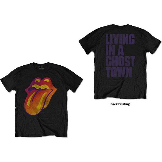 Picture of The Rolling Stones Unisex T-Shirt: Ghost Town Distressed Back Print