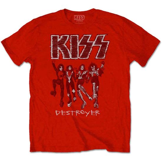 Picture of KISS Unisex T-Shirt: Destroyer Sketch