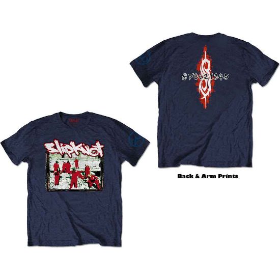Picture of Slipknot Unisex T-Shirt: 20th Anniversary - Red Jump Suits Back Print