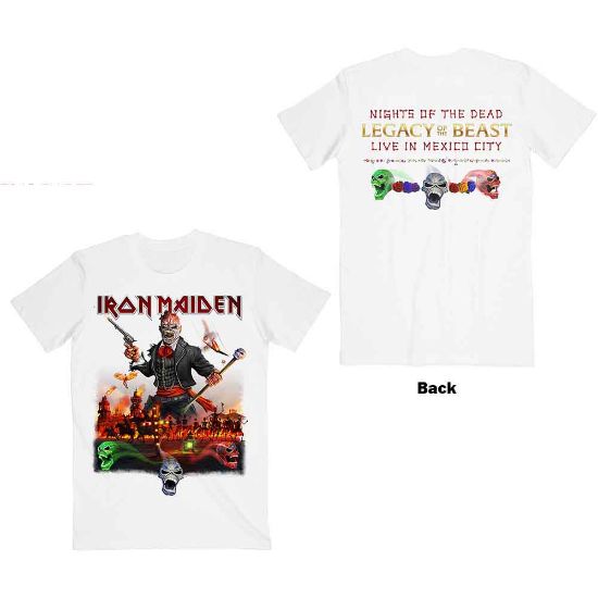 Picture of Iron Maiden Unisex T-Shirt: Legacy of the Beast Live In Mexico City Back Print