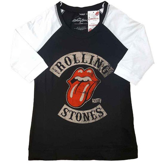 Picture of The Rolling Stones Ladies Raglan T-Shirt: Tour 78